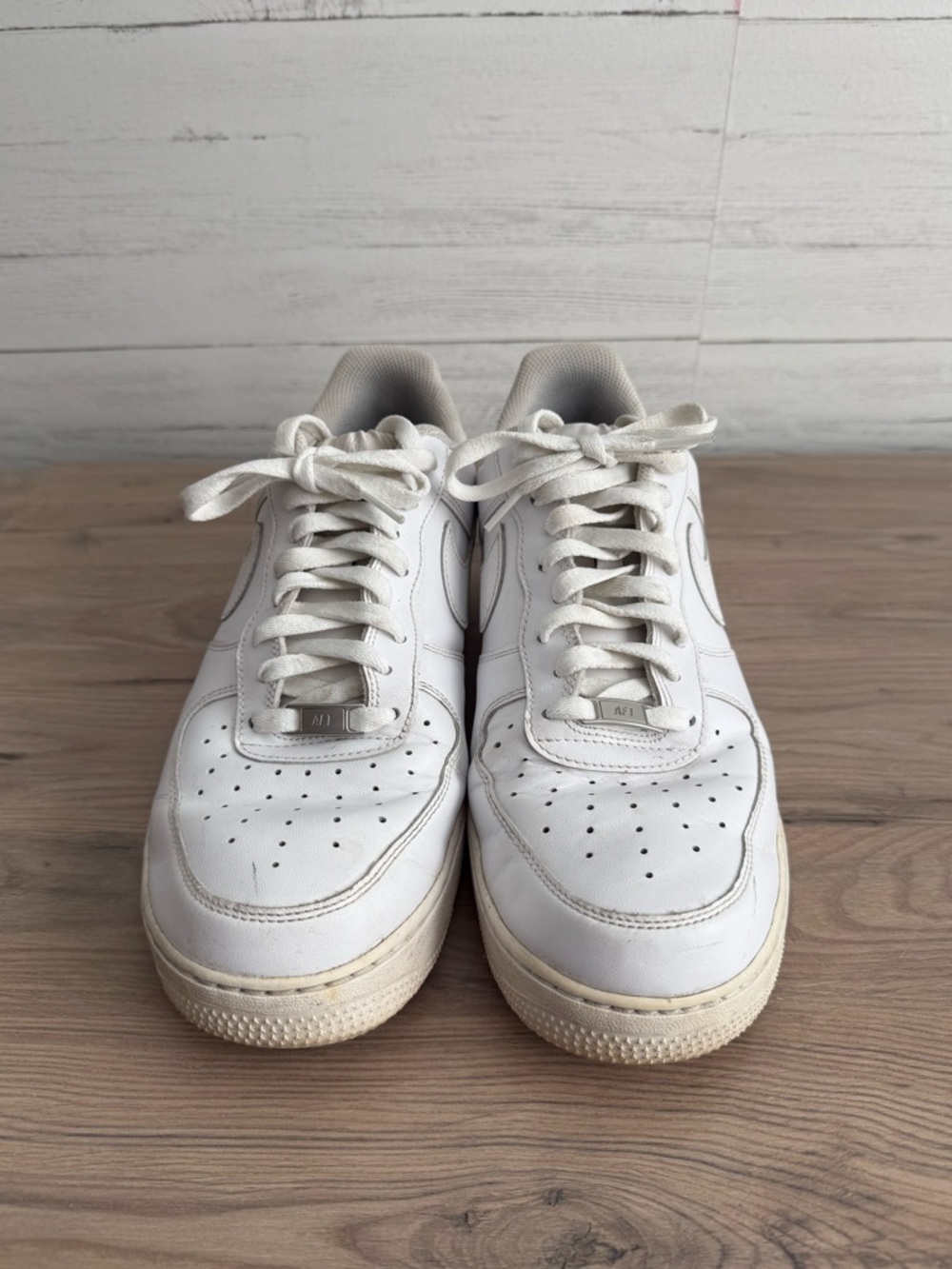 Nike Air Force One White Sneakers Sz 12